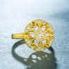 Anillos de Boda Clásicos Más Vendidos, Anillos de Zirconia Exquisitos y Lujosos con Microincrustaciones Completas de Diamante para Mujer, Anillos Florales Huecos de Moda