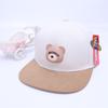 Gorra de béisbol para niños de comercio exterior, gorra de béisbol con diseño de oso de dibujos animados a juego, gorra de hip-hop plana de Corea del Sur, gorra de hip-hop, gorra para el sol transfronteriza