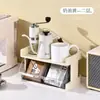Estante de almacenamiento de bolsitas de té para escritorio, despensa de oficina, ahorro de espacio de gran capacidad, mostrador de bar, café instantáneo, estante multicapa