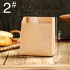 Bolsa de órgano engrosada desechable para refrigerios a prueba de aceite bolsa de papel Kraft aislante para llevar rollo papel de aluminio bolsa de aluminio para barbacoa