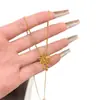 Collar con Colgante de Fuegos Artificiales que Conservan el Color de Alta Calidad Transmitido en Vivo para Mujeres, Estilo Nicho de Lujo Ligero, Cadena de Clavícula de Gama Alta, Collar que No se Desvanece