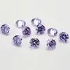 Gema Redonda Azul que Muda de Cor 0,8-3mm Zircônio Sintético de Wuzhou Zircônia Cúbica Pedra Solta Pedra de Reposição Pingente de Ágata Vermelha