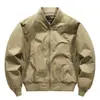Jaqueta Bomber Masculina Nova Primavera/Outono 2026 Workwear Americano Gola Baseball Jaqueta Casual Masculina Espessada à Prova de Vento