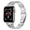 Adequado para Pulseira Apple Watch Apple Watch Ultra-Fina Peça Única Pulseira de Cinco Contas Pulseira de Metal Aço Inoxidável Pulseira iWatch