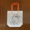 Mochila de Cordón para Dibujo Infantil Cpce con Bolsillo de Cordón Dibujo Animado No Tejido Cordón Bolsillo de Cordón para Colorear DIY