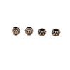 Joyería de plata esterlina 925 al por mayor de fábrica plata tailandesa accesorios para pulsera DIY cuerda de mano tejida cuenta tarjeta cuenta posicionadora remache cuenta plateada