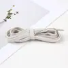 Cadarços Elásticos Planos de 0,8cm, Cadarços Elásticos Preguiçosos Sem Laço Adequados para Tênis Esportivos de Basquete, Tênis Brancos, Clássico Preto e Branco
