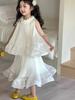 Vestido de Verano para Niñas Pez Rojo Pequeño Conjunto de Dos Piezas Vestido de Princesa Lindo Estilo Delgado Nuevo Verano 2026 Vestido de Pastel