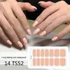 Adesivos para Manicure em Gel Sem Luz de 14 Dedos Popular na Temu Transfronteiriça Adesivos de Unha à Prova d'Água de Longa Duração