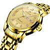 Jinlangda Transmisión en Vivo Más Vendido Reloj para Hombre Impermeable Luminoso Doble Calendario Simple de Cuarzo Reloj para Hombre Venta Caliente Transfronteriza