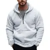Comercio exterior 2024 nuevo otoño e invierno para hombre casual talla grande suéter con capucha para hombre moda polar de coral abrigo cálido