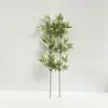 Planta de Bambú Artificial en Maceta Decoración de Interior Planta Verde Bonsái Estilo Moderno Simple Decoración Flor Artificial Arreglo de Escena