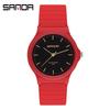 Venta al por mayor de fábrica explosiones de comercio electrónico deportes de ocio doble calendario reloj neutro impermeable silicona reloj pequeño negro reloj de cuarzo