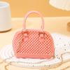2025 Verano Nuevo PVC Jelly Shell Bag Mini Bolso Bolso de Mano Trendy Explosivo Un Solo Hombro Cruzado Bolso de Mujer