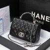 Bolsas para Mulheres 2025 Novo Estilo Popular Este Ano Bolsa de Ombro Único Transversal de Couro Genuíno Corrente Acolchoada Pequena Quadrada de Mão