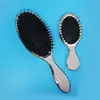 Pente com Airbag Dourado Galvanizado Transfronteiriço para Raiz de Cabelo Fofo Pente de Cerdas Naturais de Javali Pente com Almofada de Ar para Mulheres Pente para Cabelo Liso Sem Nós