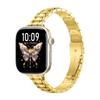 Adequado para Apple Watch 9/S10/Ultra S11 Relógio Pulseira de Aço Emagrecedora de Cinco Contas Pulseira de Metal de Aço Inoxidável