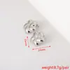 Brincos Texturizados de Alta Qualidade Europeus e Americanos da Moda para Mulheres, Design Tridimensional de Flor e Estrela do Mar em Aço Inoxidável, Brincos Simples de Nicho