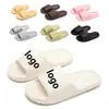Qidashun Soporte LOGO Pequeño Personalizado Pantuflas Verano para Hombre y Mujer Espuma Hogar Pareja Pantuflas DIY