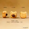 Madeira de Pessegueiro Urso Fofo de Desenho Animado Grãos de Café Acessórios Joias Artesanais DIY Madeira de Jujuba Nova Chinoiserie Acessórios Fofos Pingente