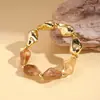 Pulsera de Abalorios Geométricos Irregulares de Acrílico Retro Europea y Americana, Estilo Étnico, Moderna, Versátil, de Nicho, Joyería de Alta Gama