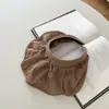 Chapéu Vazio de Verão Novo Estilo para Mulheres Estilo Coreano Casual com Laço Chapéu de Pescador Versátil para Uso Externo na Praia Chapéu de Proteção Solar