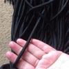 Venta Directa de Fábrica de Cordones en Stock, Cordones Redondos Negros y Blancos de 6 mm de Hilo de Poliéster, Cordones para Cintura de Ropa, Correas con Hilo