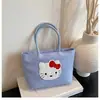Bolso tote de dibujos animados con estampado de gatos nuevo, bolso de hombro simple y casual, bolso de mano para mujer, bolso de axila, bolso de mano para mujer
