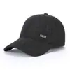 Gorra de Béisbol Cálida de Invierno Simple para Hombre con Protección para las Orejas, Gorra Plana de Lana Engrosada de Ala Ancha para Exteriores de Edad Media y Mayores