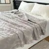 Manta-Toalha de Gaze de Algodão Puro Estilo Novo com Padrão Jacquard Vazado, Modelo Igual de Blogueira, Manta Casual, Macia e Amiga da Pele