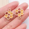 Joyas con Gotas de Aceite de Abeja Accesorios Colgante de Animales de Aleación Collar Pulsera Llavero Cadena de Teléfono Adorno Hecho a Mano