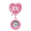 Reloj de bolsillo retráctil para enfermera RN más vendido transfronterizo, hebilla de acrílico con purpurina fácil de tirar, reloj de bolsillo anti-pérdida con insignia médica NURSE