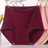 3264 Roupa Íntima Vermelha Benmingnian Algodão Puro Cintura Alta Shorts de Algodão para Mulheres de Meia-Idade Mãe Tamanho Plus para Meia-Idade e Idosos