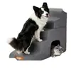 Escadas de Passos para Pet com Ninho Escada de Escalada para Cão Gato Desmontável Lavável Esponja Degraus para Pet Escada de Cama de Escalada Anti-queda para Cão Idoso