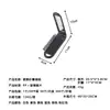 Peine con espejo plegable transfronterizo, peine de plástico para viaje, peine de cojín de aire portátil, espejo de maquillaje compacto, peine con espejo de doble propósito