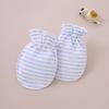 Guantes antiarañazos para bebés, de algodón puro, para roer, para recién nacidos, pequeños, de 0 a 3 meses, protección para las manos.