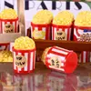 Balde de Pipoca Estéreo Artificial em Miniatura DIY Material para Acessórios de Brinco Adereços para Micropaisagem Resina Brinquedos de Comida