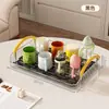 Porta-copos para Copos de Água, Organizador de Xícaras de Chá, Rack de Armazenamento Doméstico, Armazenamento de Conjunto de Chá, Bandeja de Drenagem, Armazenamento de Mesa, Porta-copos de Café