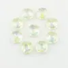 Suministro directo de fábrica cristal galvanizado 14MM nido de pájaro orificio de presión medio cuentas de vidrio accesorios para joyería DIY cuentas sueltas girasol