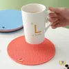 Tapete de Isolamento Térmico Silicone Anti-Queimadura Jogo Americano Nórdico Resistente ao Calor Tapete para Panela Assadeira Tapete para Tigela Doméstico Resistente a Altas Temperaturas Jogo Americano Porta-Copo