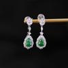 Pendientes Yilu Silver S925 de jade retro de alta calidad con calabaza Fulu, ligeros, de lujo y a la moda, con todo tipo de combinaciones blancas.