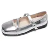 Zapatos Mary Jane de Tira Cruzada Estilo Francés para Mujer, Aumentan la Altura, Novedad Primavera y Otoño 2026, Zapatos de Salón Individuales Estilo Hada Ballet de Boca Baja