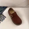 Zapatos de plataforma gruesa para mujer estilo Birkenstock que aumentan la altura, nuevo modelo otoño 2026, sin cordones, zapatos de vestir de corte profundo, modernos y versátiles