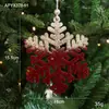 Adornos Navideños Transfronterizos Creativos Nieve Navideña Reno Decoraciones Colgantes Nórdico Lujo Ligero Decoraciones de Terciopelo Suministros Navideños