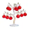 Árbol de Manzana de Cristal Árbol de la Paz Decoración Creativa para Sala de Estar Regalo Entrada Mueble de TV Aparador de Vino Decoración del Hogar Adornos