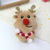 Broche de Muñeco Navideño de Peluche de Dibujos Animados, Accesorios de Reno, Árbol de Navidad, Hombre Mayor, Muñeco de Muñeco de Nieve, Accesorios de Colgante Chirriante