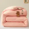 Colcha de Soja Classe A Sem Corantes, Núcleo Espesso, Colcha Quente de Inverno, Colcha Simples de Algodão, Colcha Dupla de Fibra de Soja, Colcha de Primavera e Outono