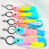 Llavero de Silicona de Burbujas de Colores para Aliviar el Estrés Cordón de Cuero Pulsera de Goma Suave Cartera al por Mayor Estuche para Lápices Accesorios de Lanyard