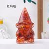 Pedrinhas de Cristal Natural Goma Goblin Elfo Artesanato em Resina Boneco Sem Rosto de Natal Enfeites de Anão