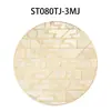 Shengte estilo nórdico mesa de jantar redonda isolada pvc bronzing lavado placemat doméstico luz tapete de mesa de centro de luxo